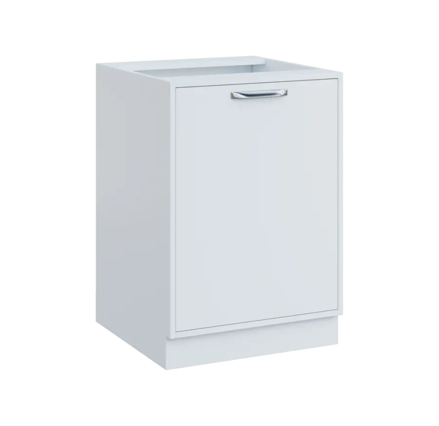 QS - 6D spodní skříňka, 1-dveřová, pravá, 900x600x600, bílá